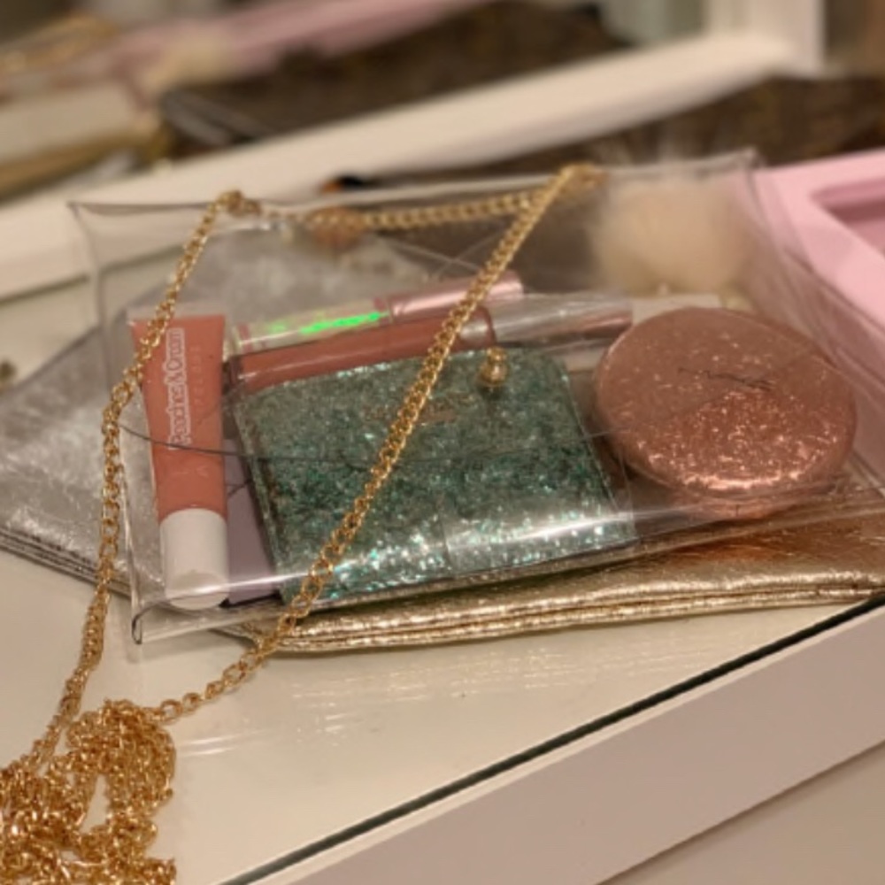 Transparent Crossbody Chain Bag